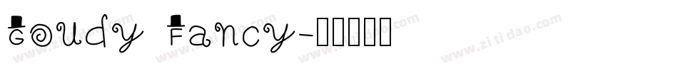 Goudy Fancy字体转换